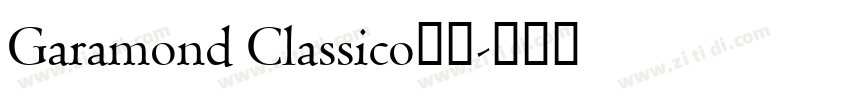 Garamond Classico字体字体转换
